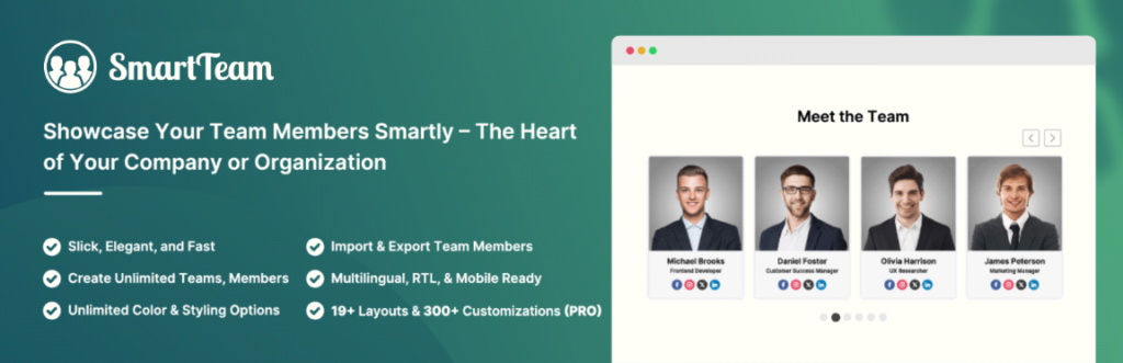 WordPress Team Manager Plugin